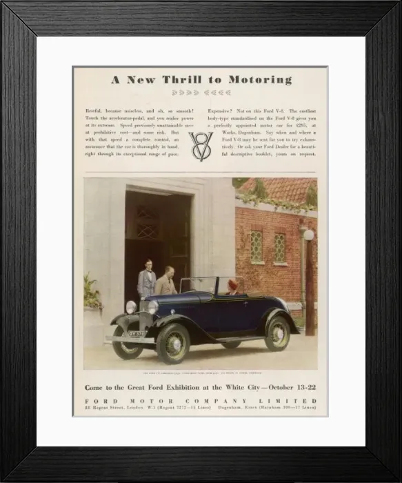 Framed Print : Ford V-8 Cabriolet 1932 Framed Print : Ford V-8 Cabriolet 1932
