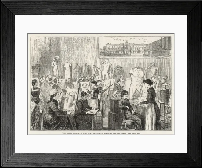 Framed Print : Slade School of Art  /  1881