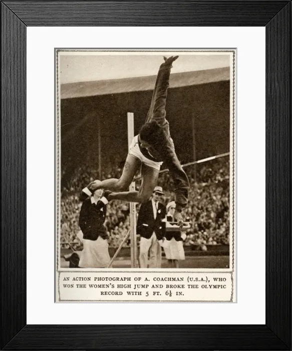 Framed Print : Alice Coachman at 1948 Olympic Games Framed Print : Alice Coachman at 1948 Olympic Games