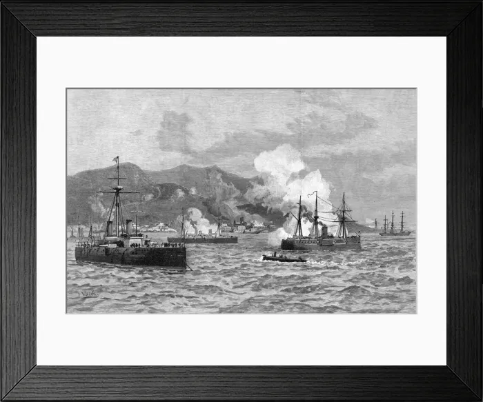 Framed Print : CHILE CIVIL WAR 1891