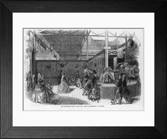 Framed Print : East Indian Court / 1851 Framed Print : East Indian Court / 1851
