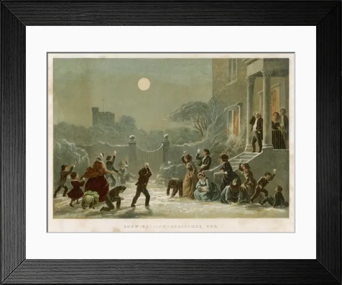 Framed Print : Game / Winter / Snowballing Framed Print : Game / Winter / Snowballing