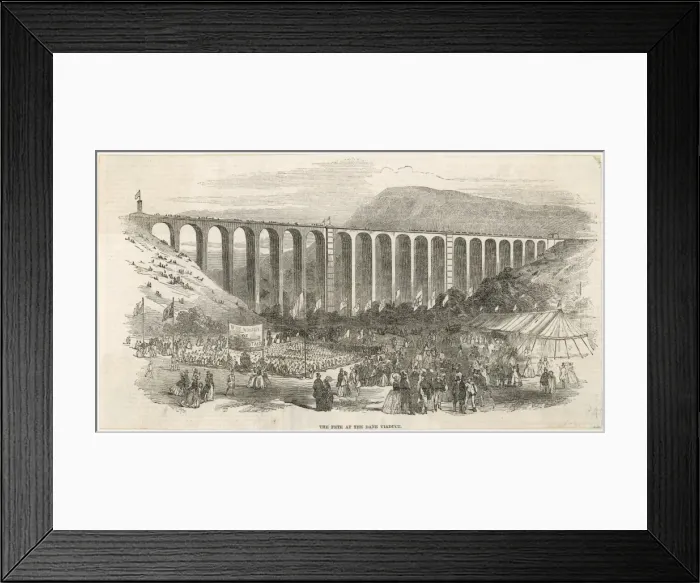 Framed Print : Dane Viaduct, Staffs