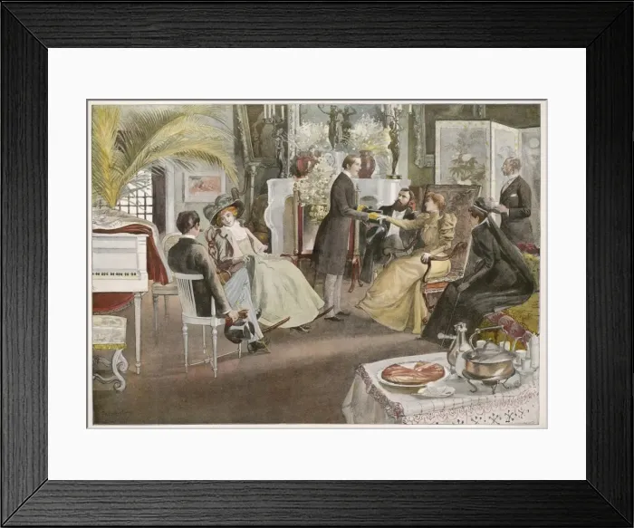 Framed Print : Afternoon Tea in Paris Framed Print : Afternoon Tea in Paris