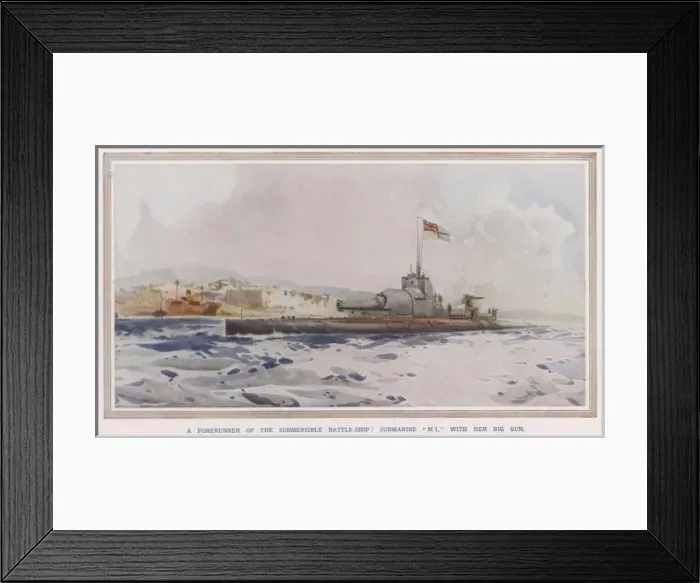 Framed Print : British M. 1 Submarine Framed Print : British M. 1 Submarine