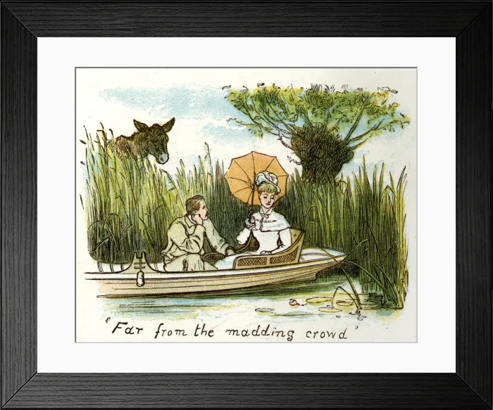 Framed Print : TWO AMONG THE REEDS 1879 Framed Print : TWO AMONG THE REEDS 1879