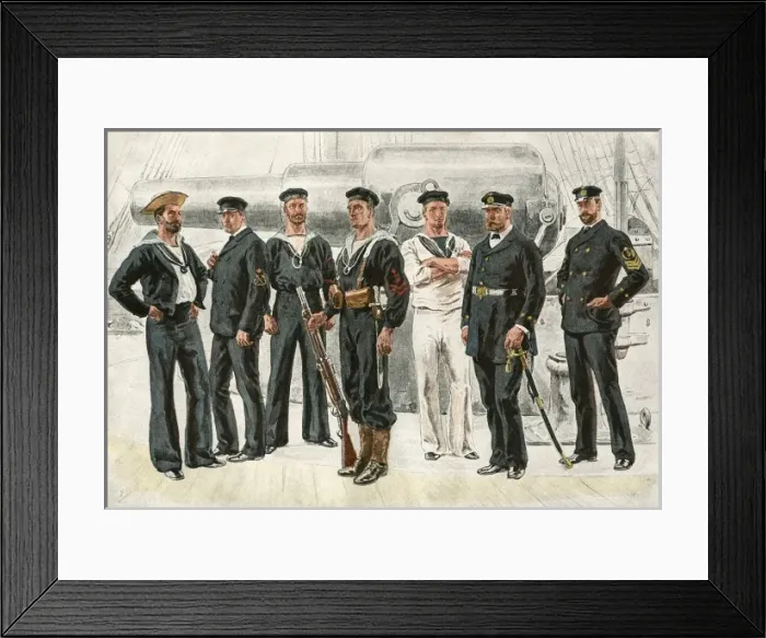 Framed Print : Petty Officers & Seamen Framed Print : Petty Officers & Seamen