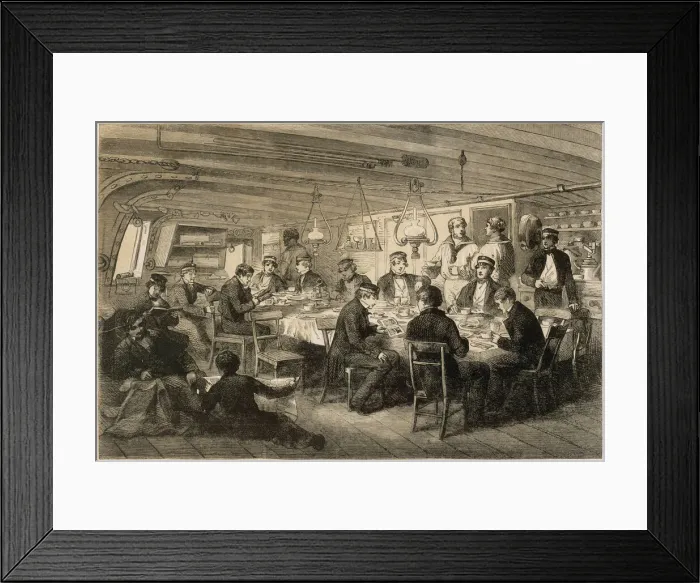 Framed Print : Midshipmens Mess