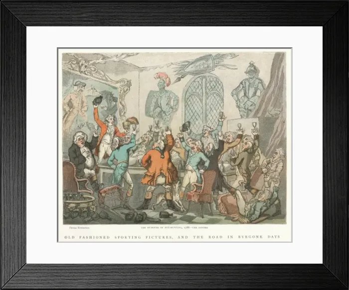 Framed Print : Social / Foxhunters 1788 Framed Print : Social / Foxhunters 1788