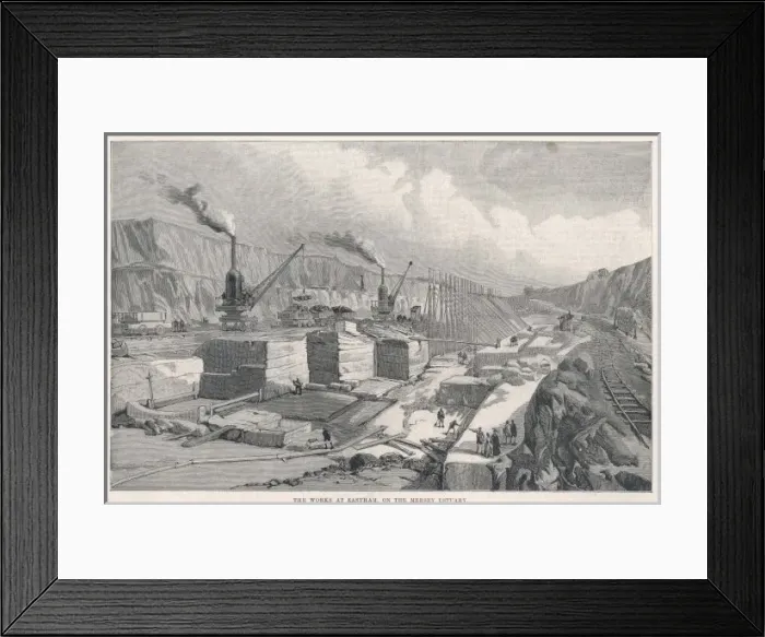 Framed Print : Manchester Ship Canal