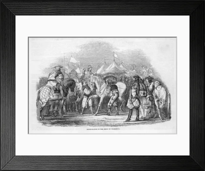 Framed Print : Horse Prepared for Race