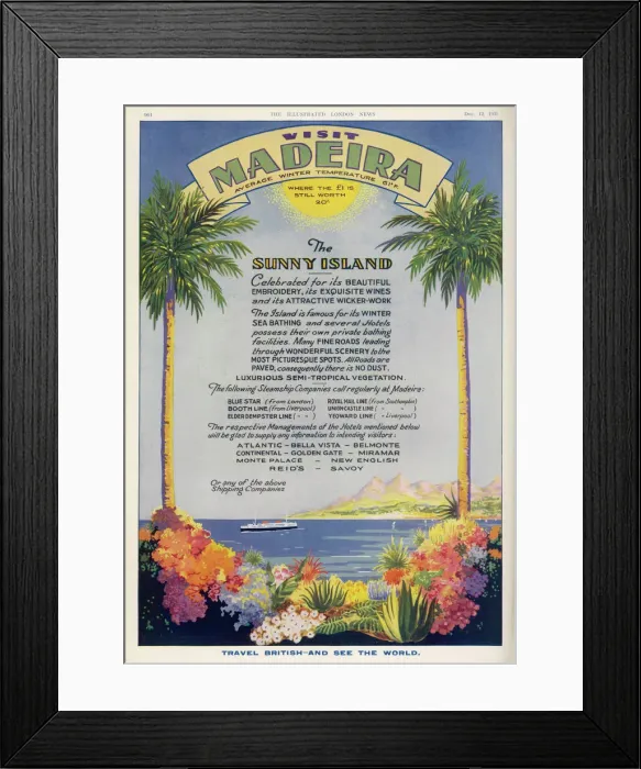 Framed Print : Atlantic Islands / Madeira Framed Print : Atlantic Islands / Madeira