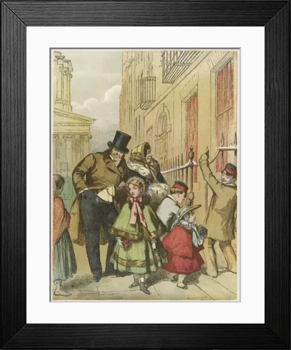 Framed Print : Churchgoing / Charity 19C Framed Print : Churchgoing / Charity 19C