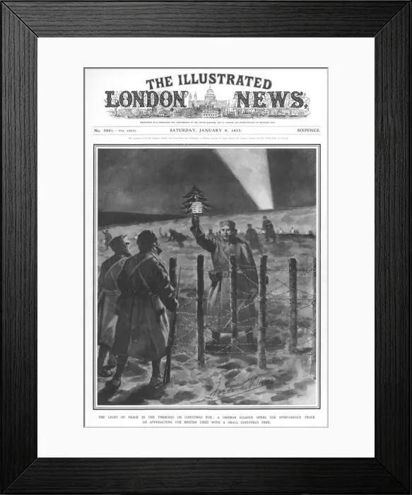 Framed Print : Christmas Truce / 1914 / Ww1 Framed Print : Christmas Truce / 1914 / Ww1
