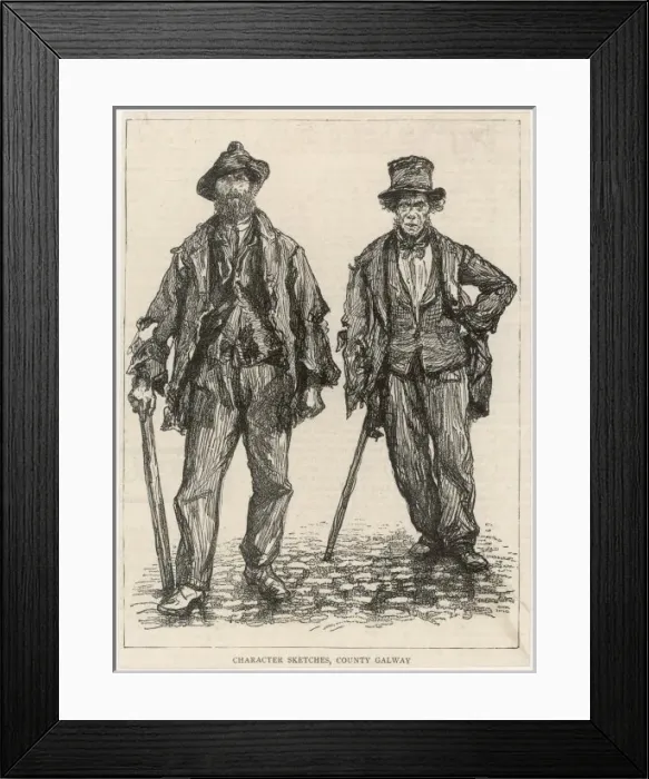 Framed Print : Two Irish Itinerants