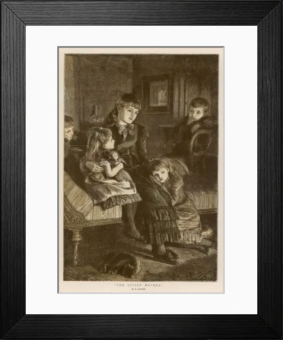 Framed Print : Children / Fireside Story Framed Print : Children / Fireside Story