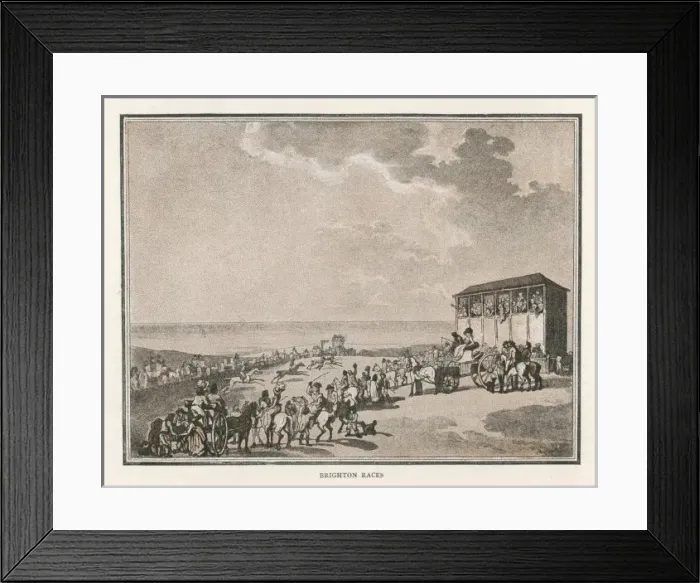 Framed Print : Brighton Races 1789 Framed Print : Brighton Races 1789