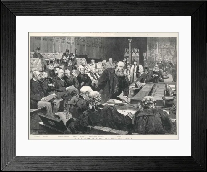 Framed Print : Lord Salisbury in Lords Framed Print : Lord Salisbury in Lords