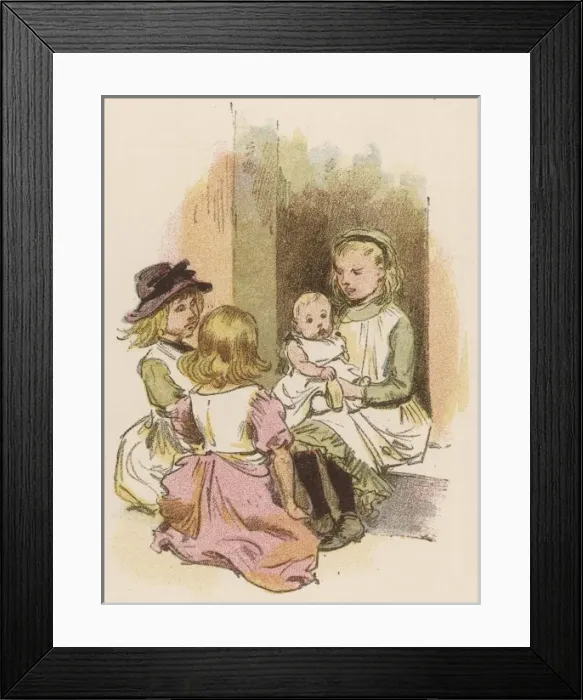 Framed Print : Children in East End Street