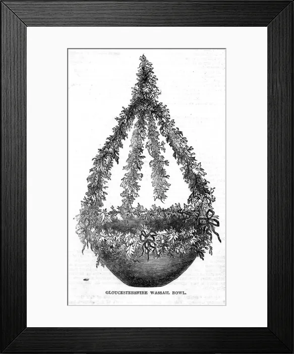 Framed Print : WASSAIL BOWL / CHRISTMAS Framed Print : WASSAIL BOWL / CHRISTMAS
