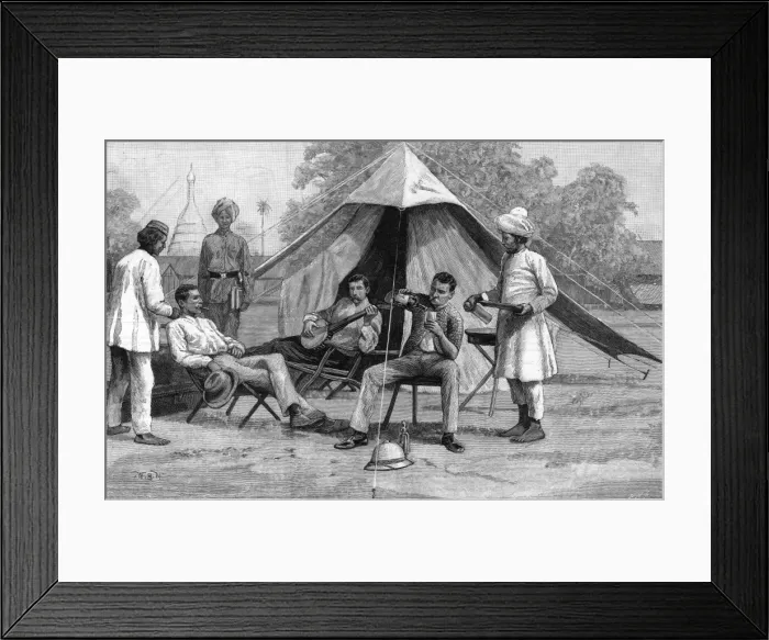 Framed Print : British in Burma 1889 Framed Print : British in Burma 1889
