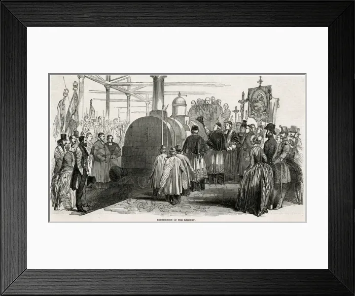 Framed Print : French Train Blessed Framed Print : French Train Blessed