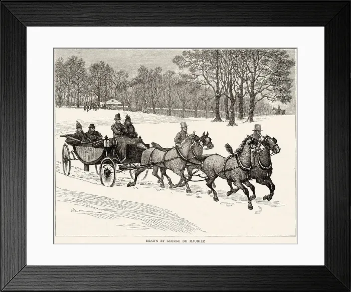 Framed Print : CARRIAGE IN SNOW Framed Print : CARRIAGE IN SNOW