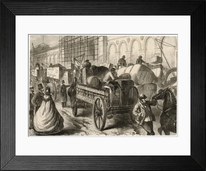 Framed Print : Pickfords Dray 1862 Framed Print : Pickfords Dray 1862