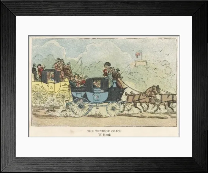 Framed Print : The Windsor Coach C1820 Framed Print : The Windsor Coach C1820