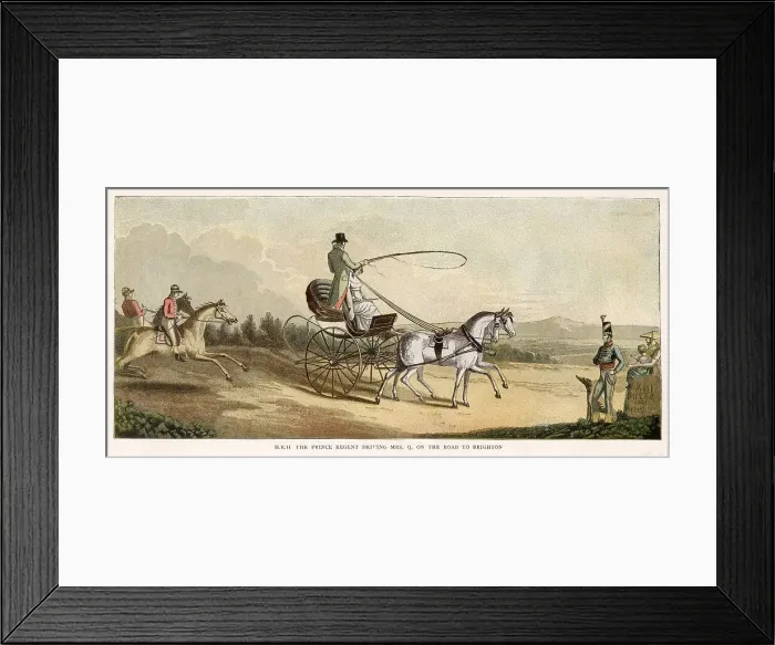 Framed Print : GEORGE IV AND FRIEND Framed Print : GEORGE IV AND FRIEND