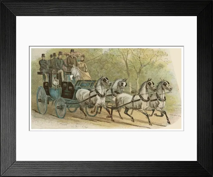 Framed Print : Waterford Coach 1889