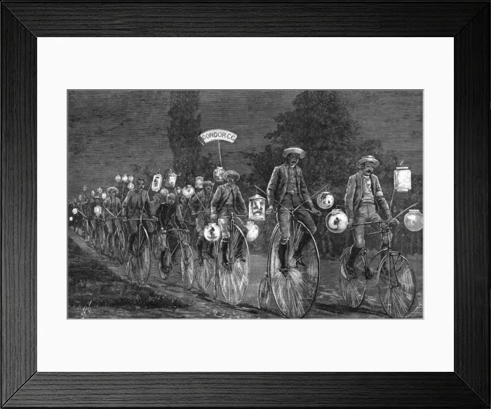 Framed Print : Nocturnal Cycle Rally