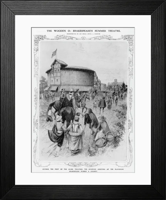 Framed Print : Theatregoing / Globe / C16Th Framed Print : Theatregoing / Globe / C16Th
