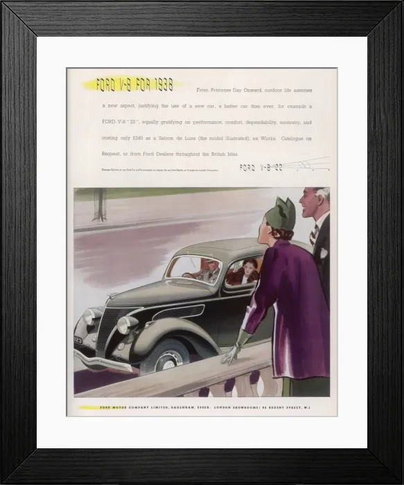Framed Print : FORD V6 FOR 1938 Framed Print : FORD V6 FOR 1938