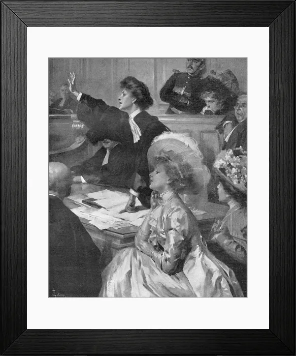 Framed Print : Lawyer  /  Mlle Miropolski