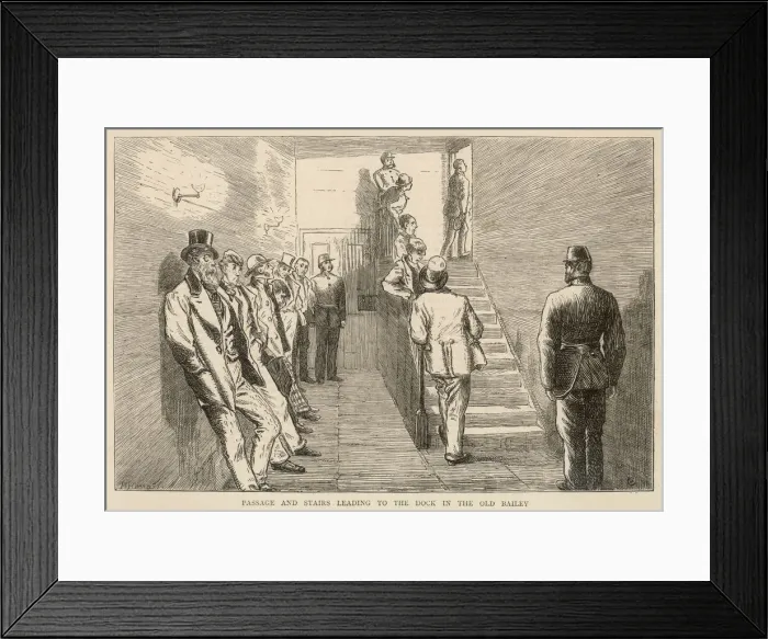 Framed Print : Prisoners / Old Bailey Framed Print : Prisoners / Old Bailey