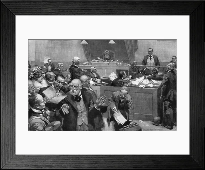 Framed Print : Bankruptcy Court 1907 Framed Print : Bankruptcy Court 1907