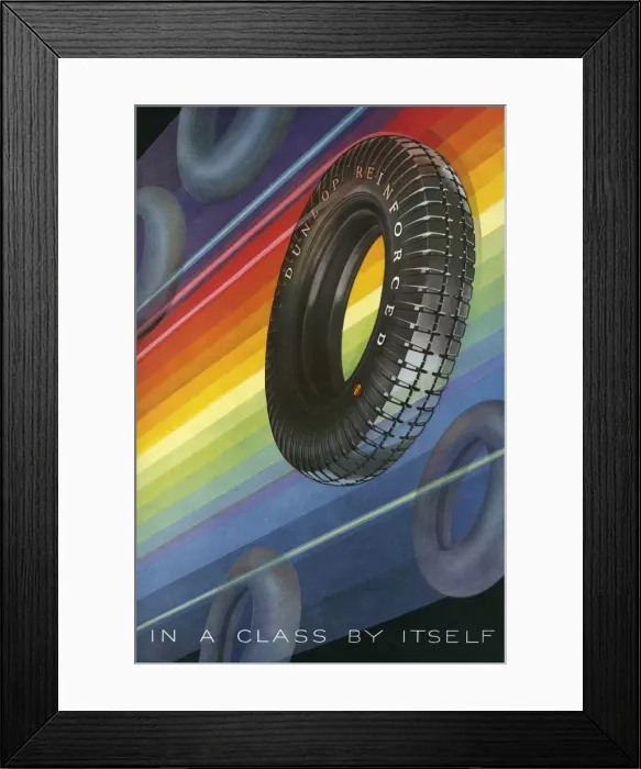 Framed Print : Dunlop Tyre Advert Framed Print : Dunlop Tyre Advert