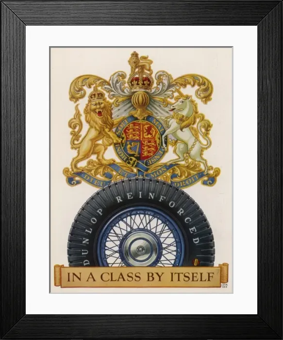 Framed Print : Dunlop Tyre Advert Framed Print : Dunlop Tyre Advert