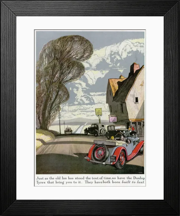 Framed Print : Dunlop Tyre Advert 17 Framed Print : Dunlop Tyre Advert 17