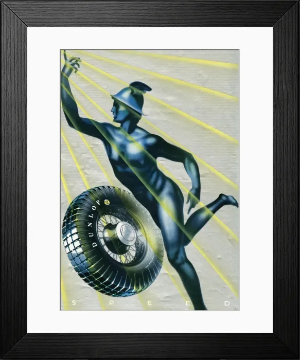 Framed Print : Dunlop Tyre Advert 18 Framed Print : Dunlop Tyre Advert 18