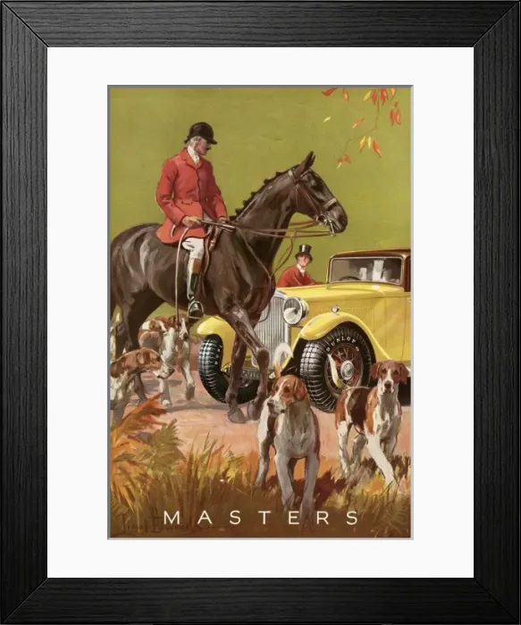 Framed Print : Dunlop Tyre Advert 21