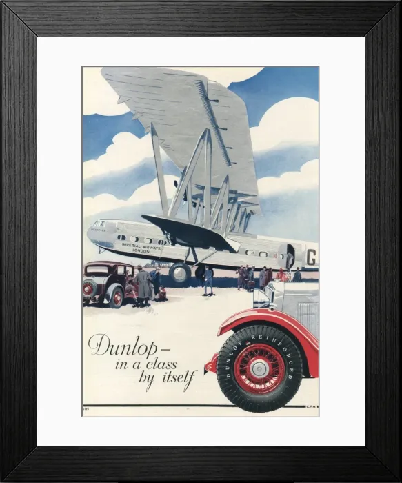Framed Print : Dunlop Tyre Advert 22 Framed Print : Dunlop Tyre Advert 22