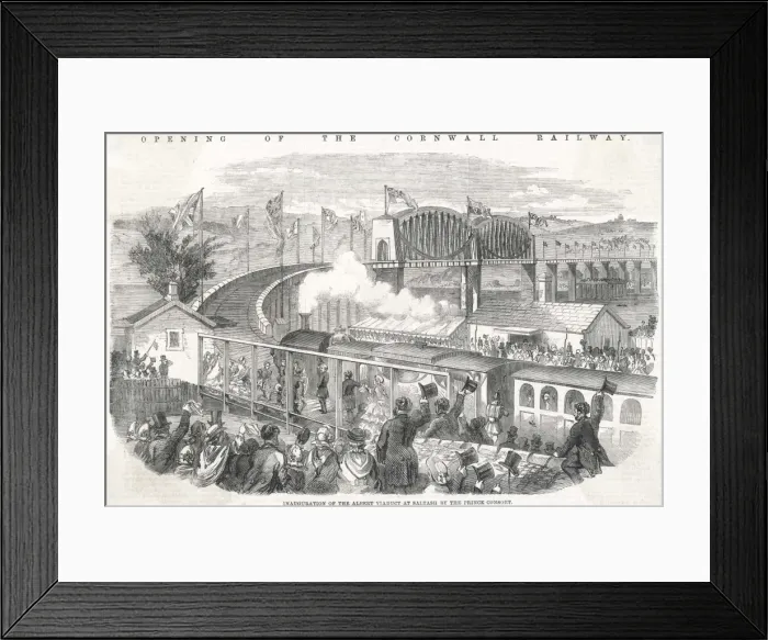Framed Print : Saltash Viaduct Opened Framed Print : Saltash Viaduct Opened