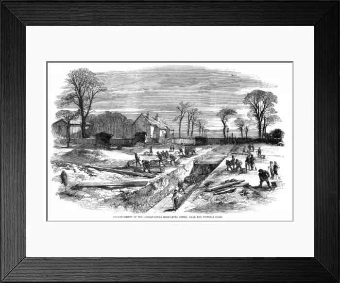 Framed Print : High Level Sewer Built Framed Print : High Level Sewer Built