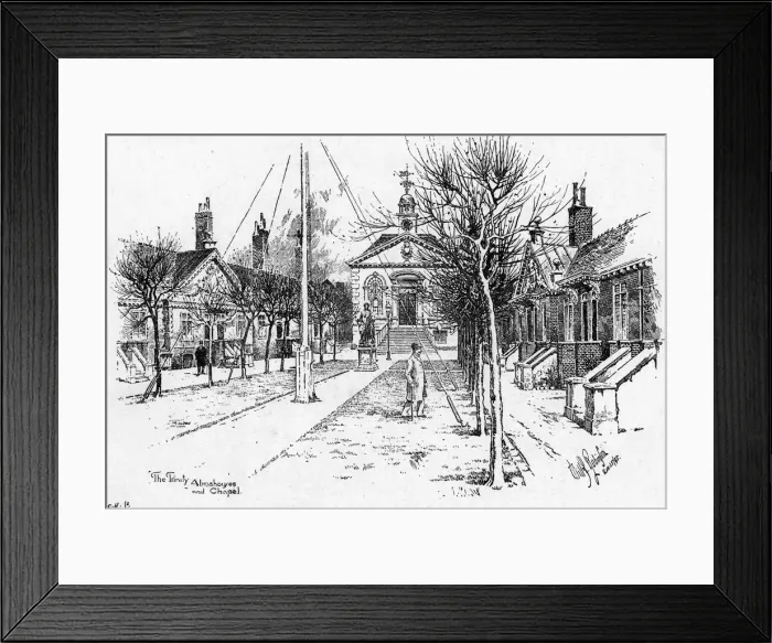 Framed Print : TRINITY ALMSHOUSES Framed Print : TRINITY ALMSHOUSES