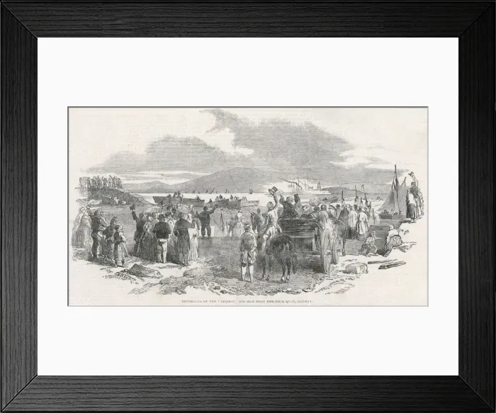 Framed Print : Irish Emigrants Leaving Framed Print : Irish Emigrants Leaving