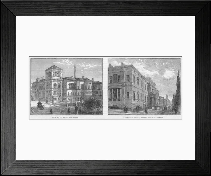 Framed Print : Edinburgh University 1884 Framed Print : Edinburgh University 1884