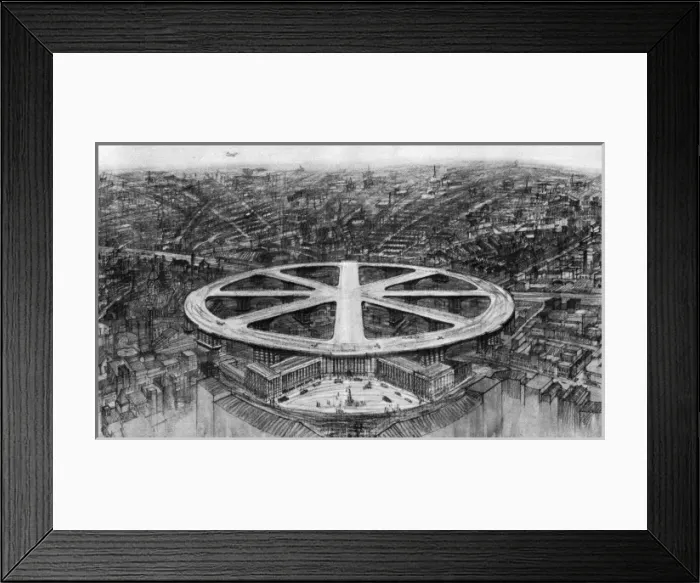 Framed Print : Circular Airport Project Framed Print : Circular Airport Project