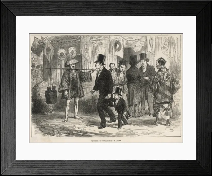 Framed Print : Racial / Japan 1875 Framed Print : Racial / Japan 1875